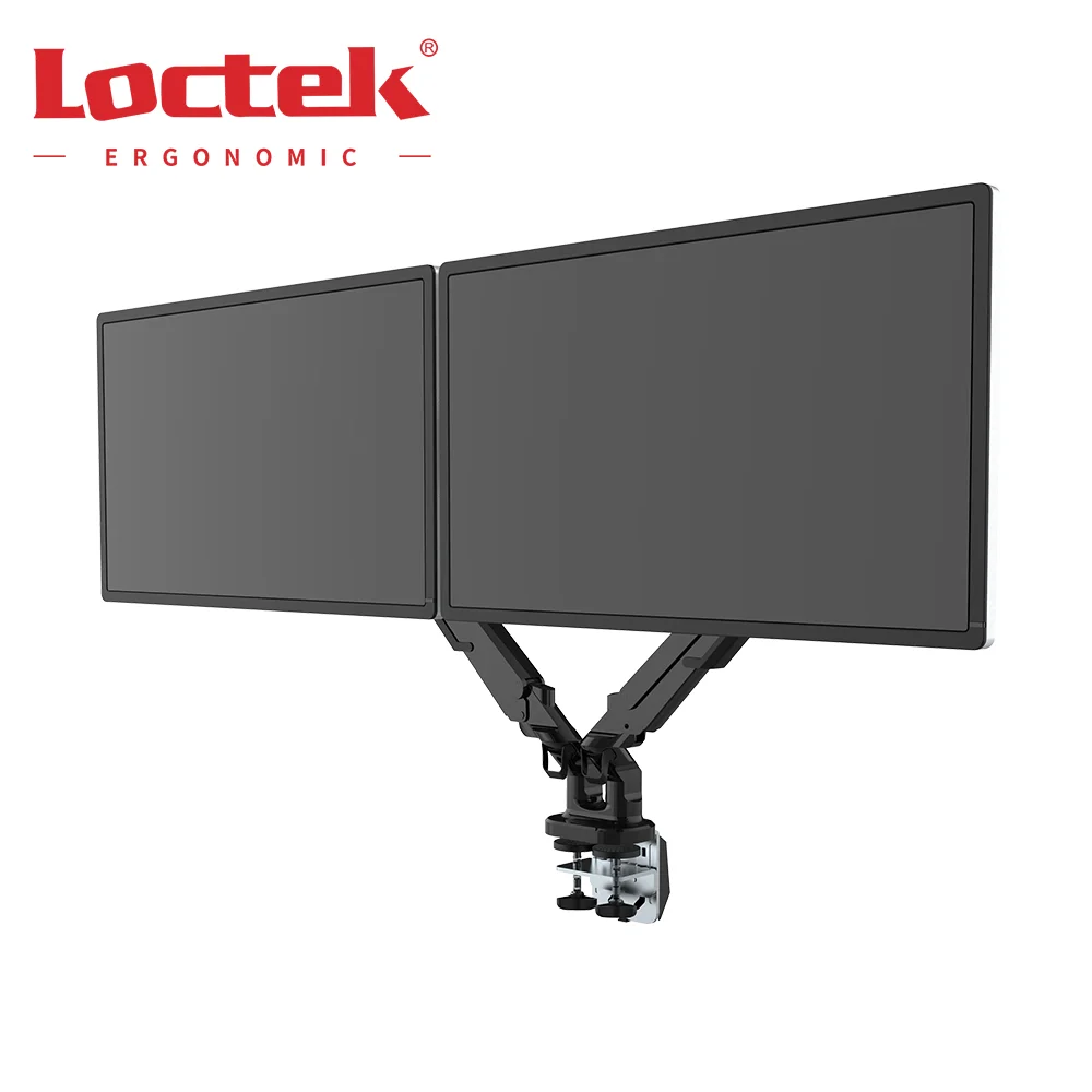 Daul Monitor Space-Saving Aluminum Gas Spring Monitor Arm Loctek DLB851D2