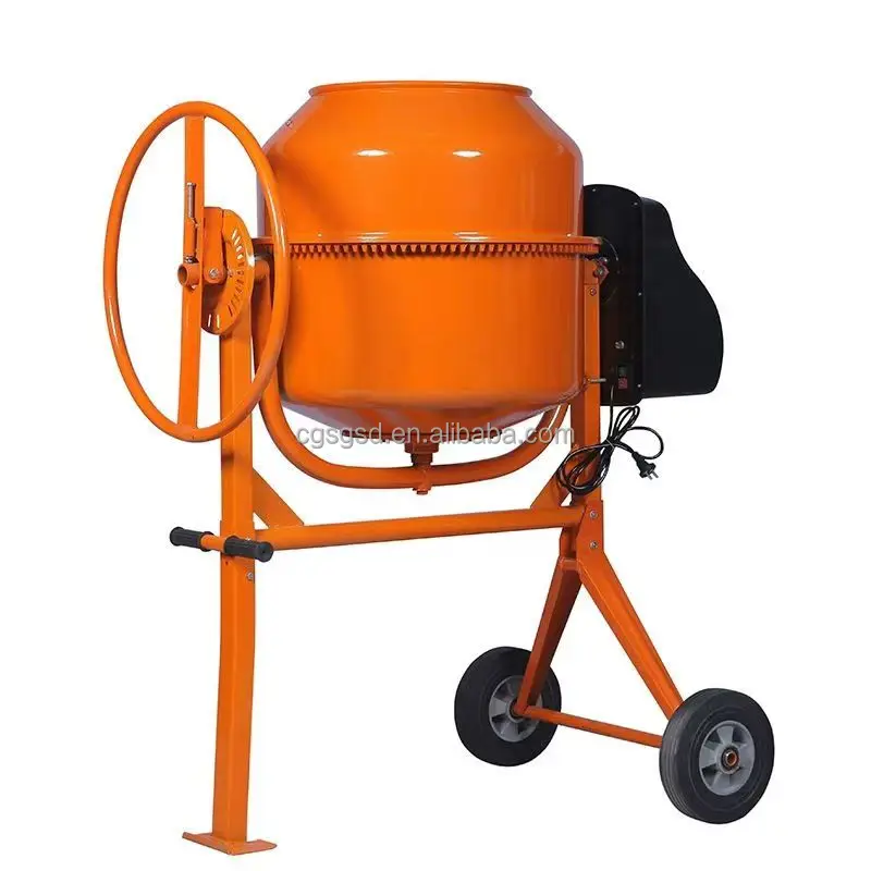 Portable Engineering Construction Compact Electric Motor Concrete Mobile Portable Cement Mixers Machine