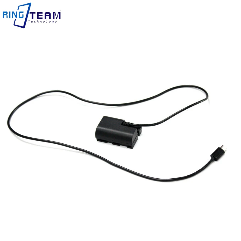 DSLR Camera Dummy Battery USB-C Type C DR-E6 Dummy Battery DC Coupler For 60D 70D 80D 5DS R 5D Mark IV III 5D4 5D3 5D2 II