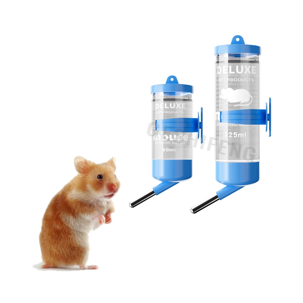 Wholesale 80ml 125ml 250ml Hamster Plastic Water Bottle Plastic Water Dispenser Pet Drinking Bottle