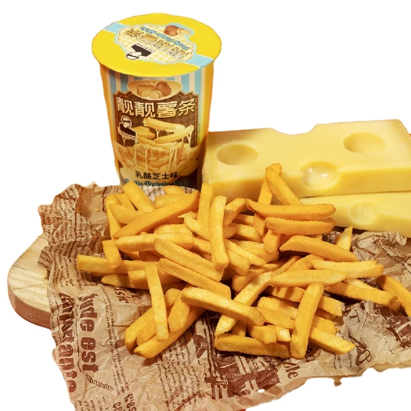 French Fries Korean Style Potato Chips Super Cheese Flavour not Frozen Foods