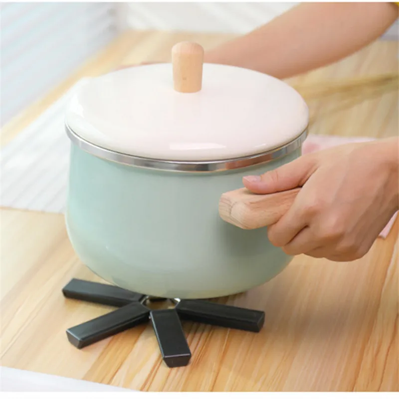 Foldable Heat Resistant Placemat Dining Table Mat Plastic Insulation Coaster Pads for Pan Pot Bowl Holder utensilios de cocina