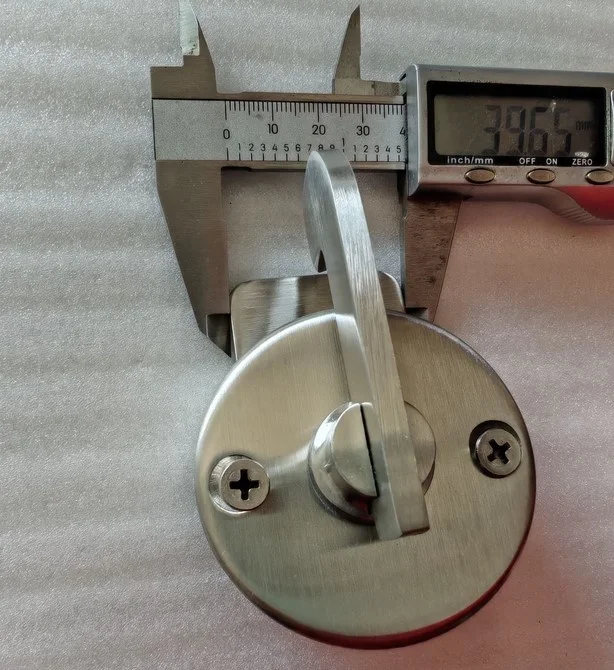 P003EB  Stainless Steel Toilet WC Cubicle Partition Bathroom Door Lock with indicator and door stop