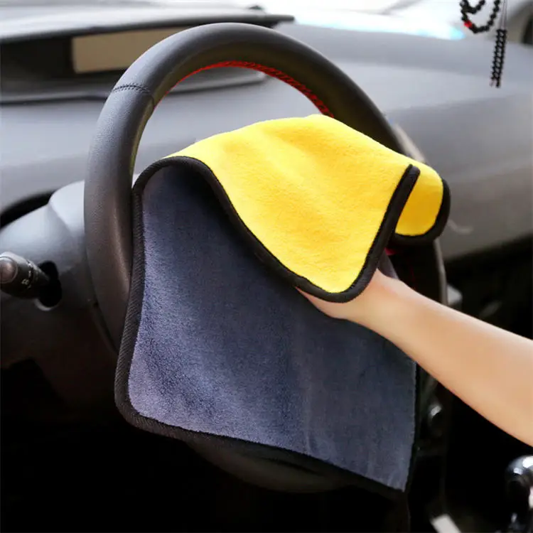 Coral Fleece Wash Microfiber Cloth Car Cleaning Microfiber Towel Car Drying Absorbent Towel