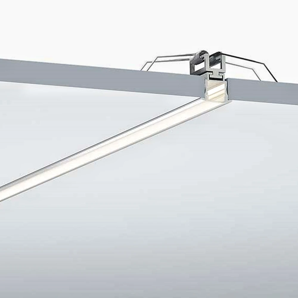 Потолочный светодиодный канал W25 * H20 мм настенный Встраиваемый алюминиевый профиль светодиодная экструзия для светодиодных лент