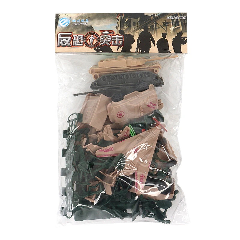 1:72  Scale PVC 52PCS Military Action Figures Set - Premium Role Best Gift Idea Play Military toys suit for Boys & Girls