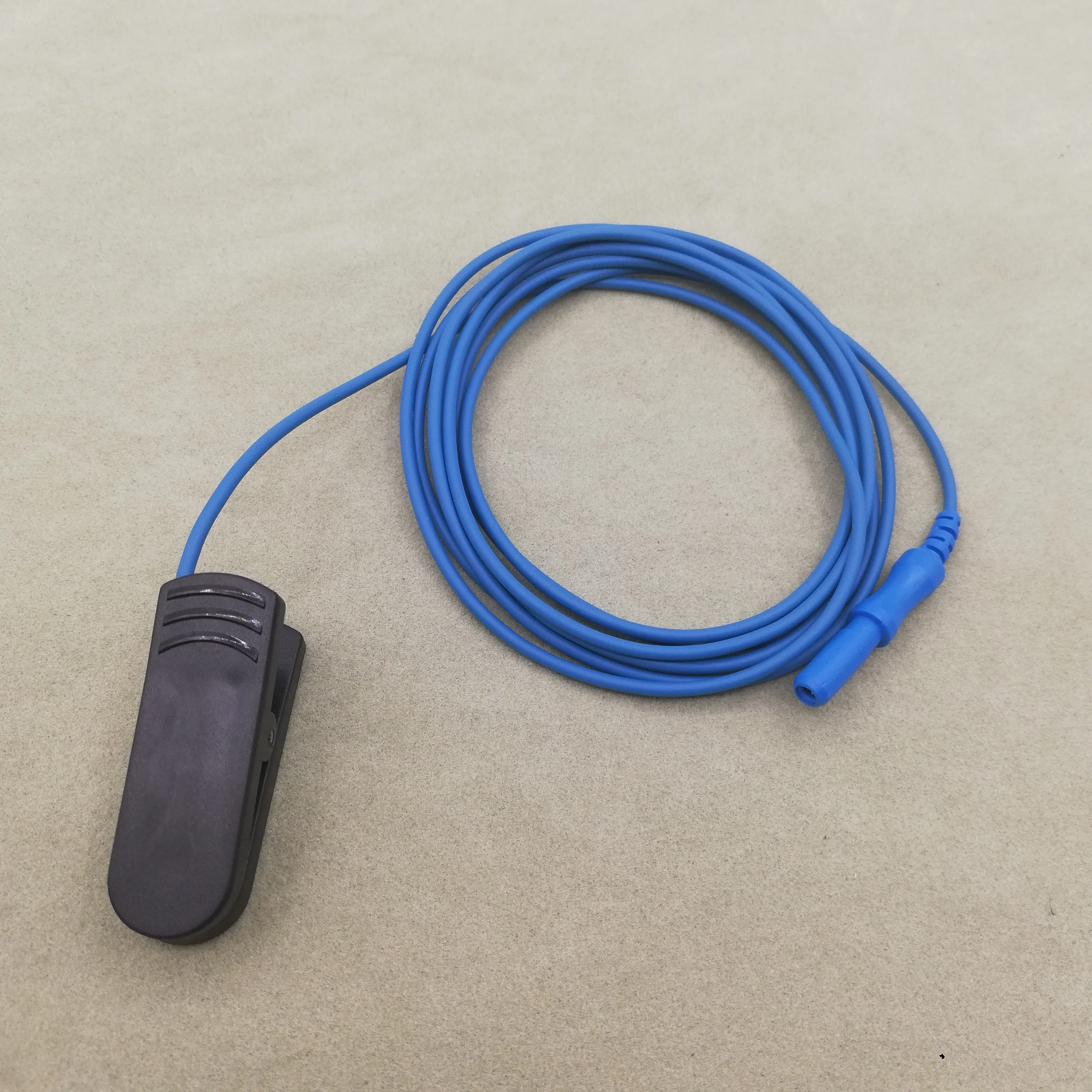 
DIN42802 touch-proof connector monopolar gold plated EEG ear clip electrode 