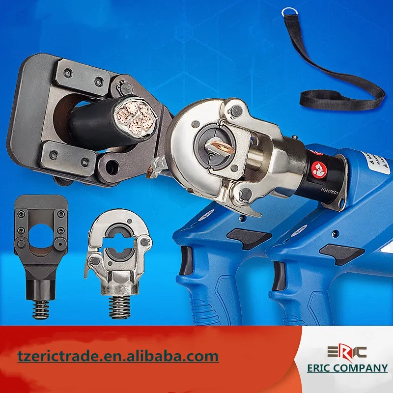 Pro Press 16-300m Battery Hydraulic Plier Machine Electric Hydraulic 11 Dies Cable Lug Terminal Wire Crimping Tool Cutting Steel