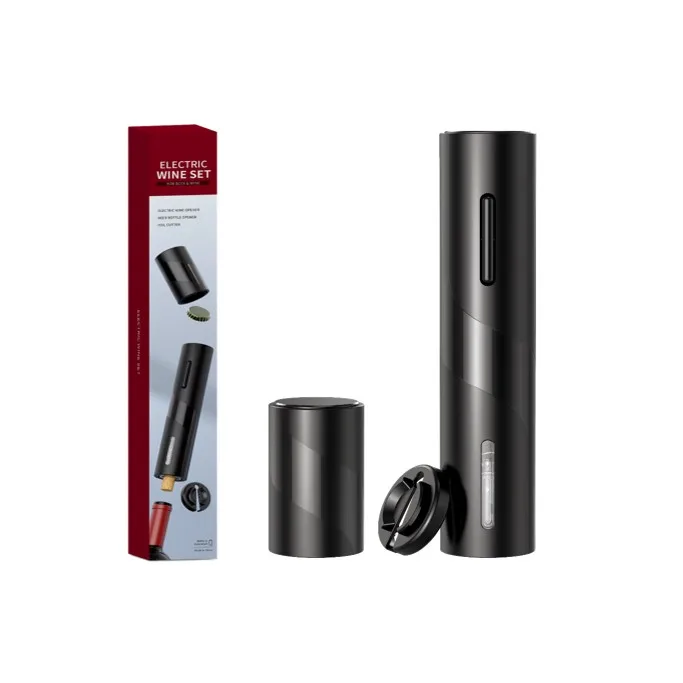 New Custom Wholesale Portable Automatic Electric Wine and Beer Beverage Bottle Opener Set