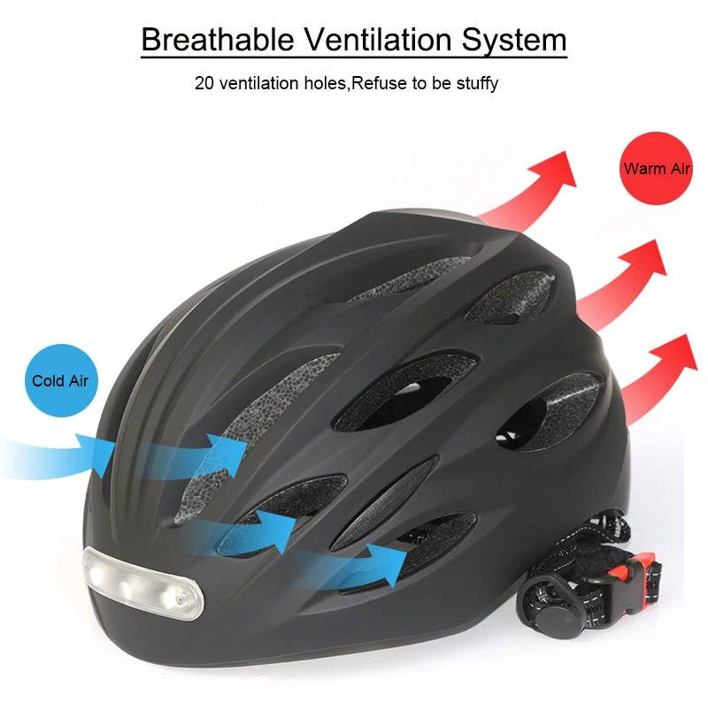 Smart LED Warning Flash Riding Scooter helmet with light for Electric Scooter and Other bike bicycle Or Motorcycle accessories
