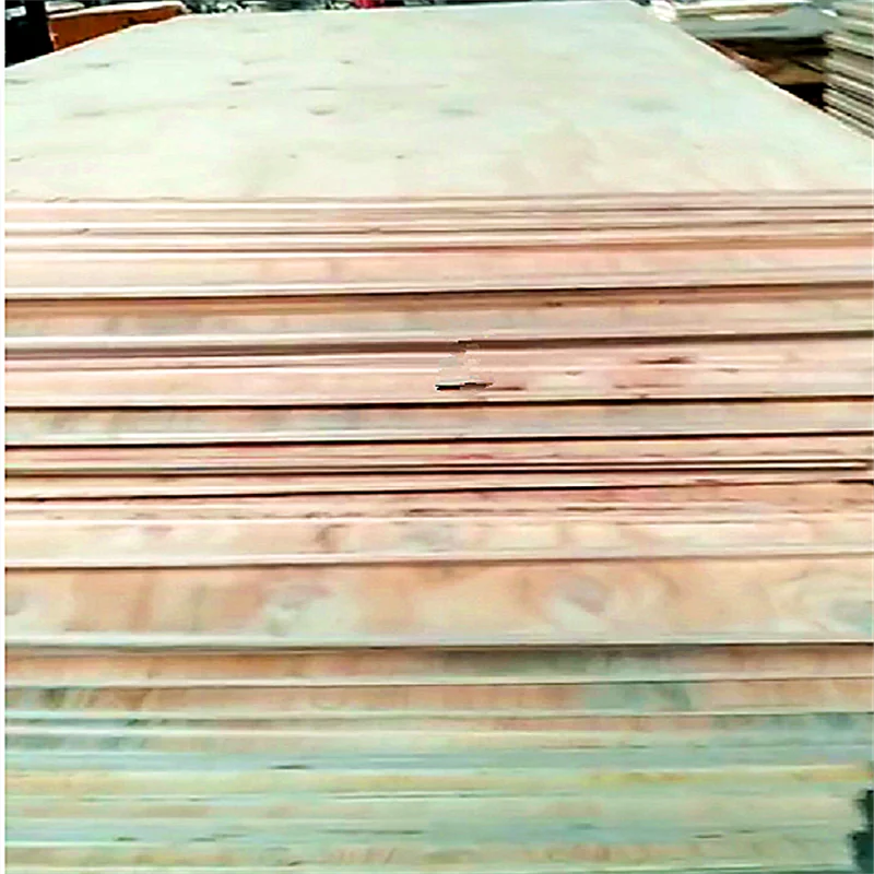 27mm thick yellow color painted full radidate pine plywood three ply construction plank
