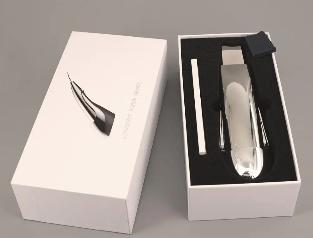 new version profecional ultrasonic wireless charging dermabrasion skin scrubber