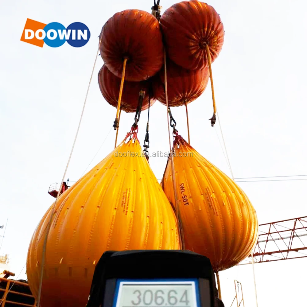 Offshore Crane And Davit Load Test Water Bag Water Bags For Rescue Boat Test