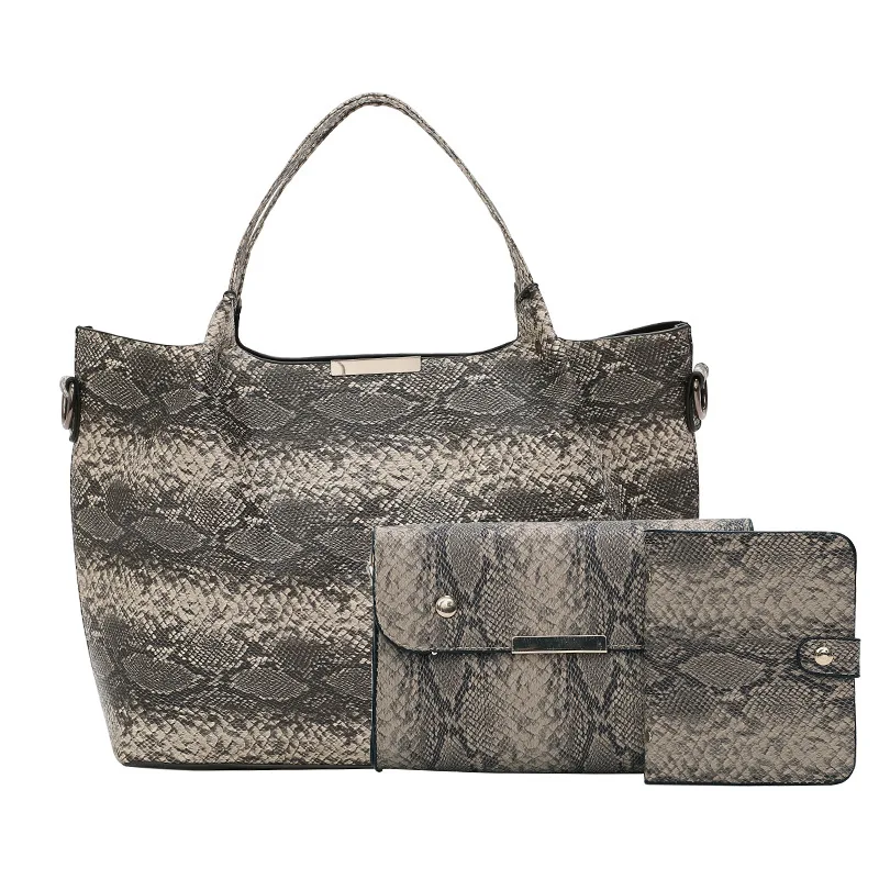 2019 womens girls Snake skin handbags wholesale cheap formal handbags for women
