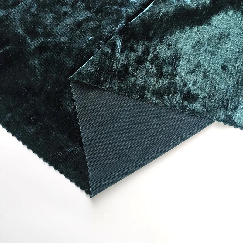 KOREAN Ice CRUSH Velvet WARP Knitting KS Velvet Suits Dress Fabric for Luxury KOREA INDIA Fabrics Plain Polyester Spandex 500KG