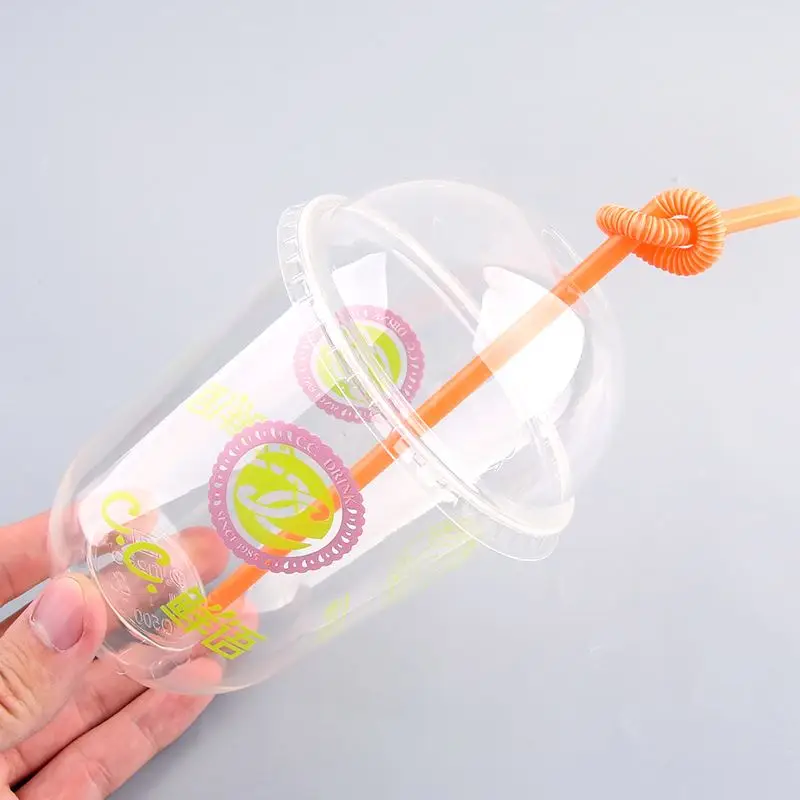 Wedding Party Plastic Disposable Tea Cups Ice Cream Sundae Cups Glass Disposable Plastic Cup