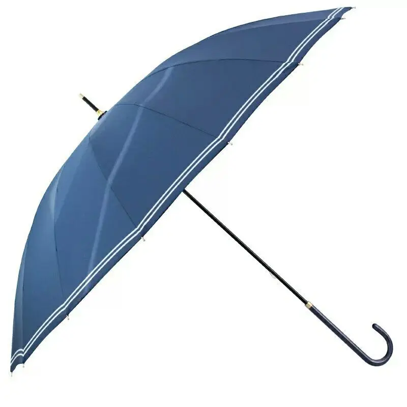 16 bone big umbrella girl small fresh and simple Mori style retro long handle umbrella Japanese creative personality