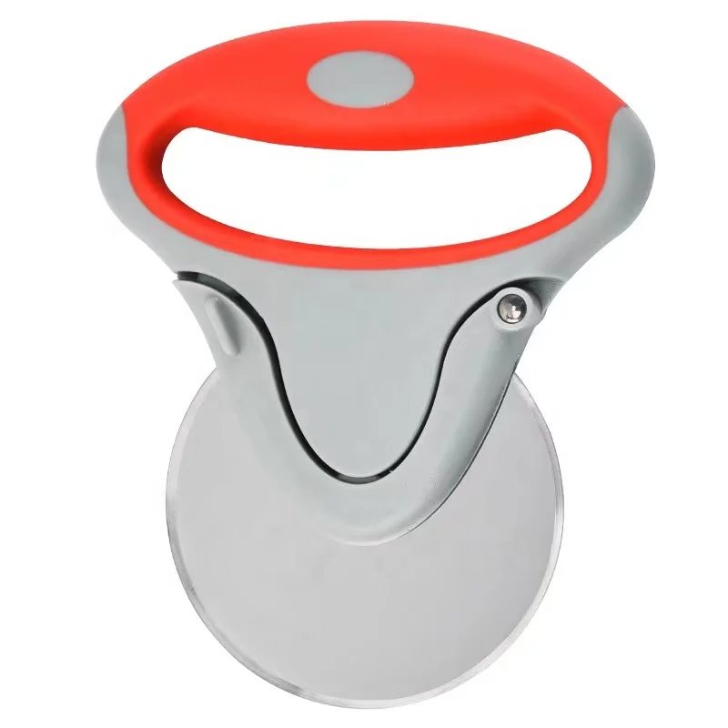 Kitchen Accessories Round Blade Pizza Tools Dough Pie Cookie Rolling Stainless Steel Slicer Rocker Wheel Pizza Cutter