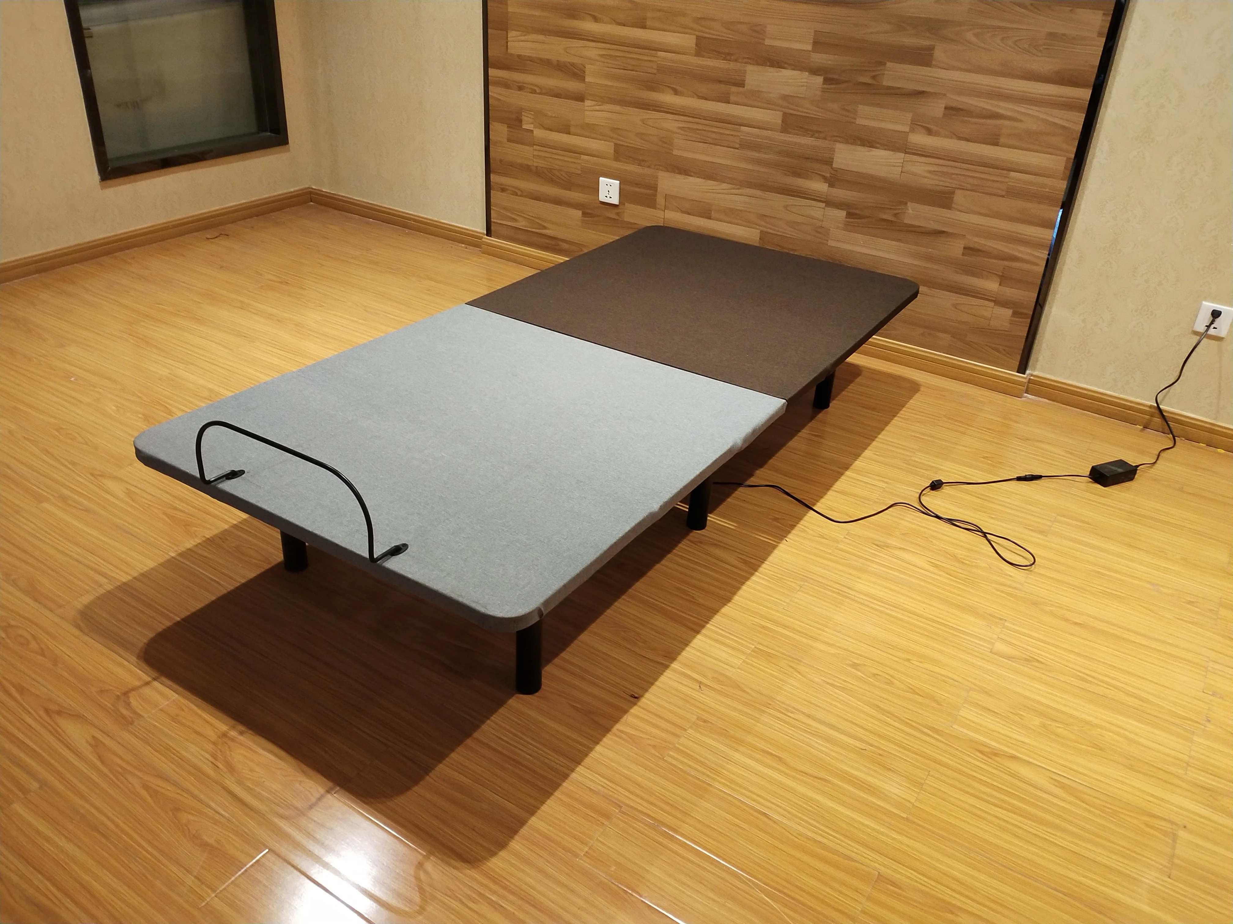 Hot Sale Fabric Cover Metal Structure Automatic Adjustable Single Folding Bed