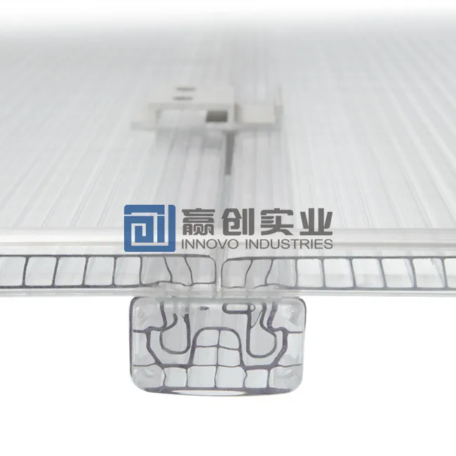 U запирающий дизайн поликарбонатный лист u замок поликарбонатный лист Солнечный многонастенный лист Поликарбонат u замок