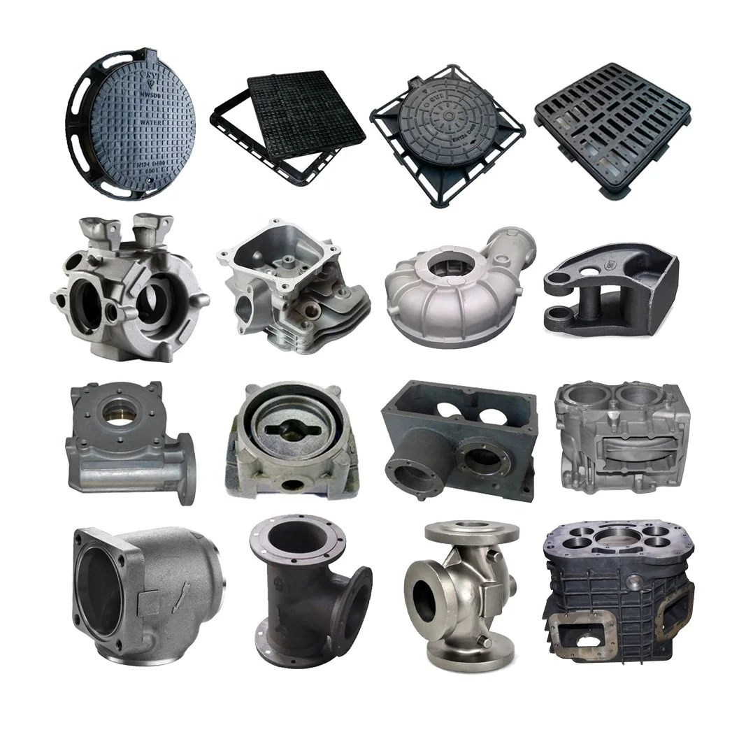 Custom large metal parts investment casting lost foam wax steel cast ductile iron sand casting service