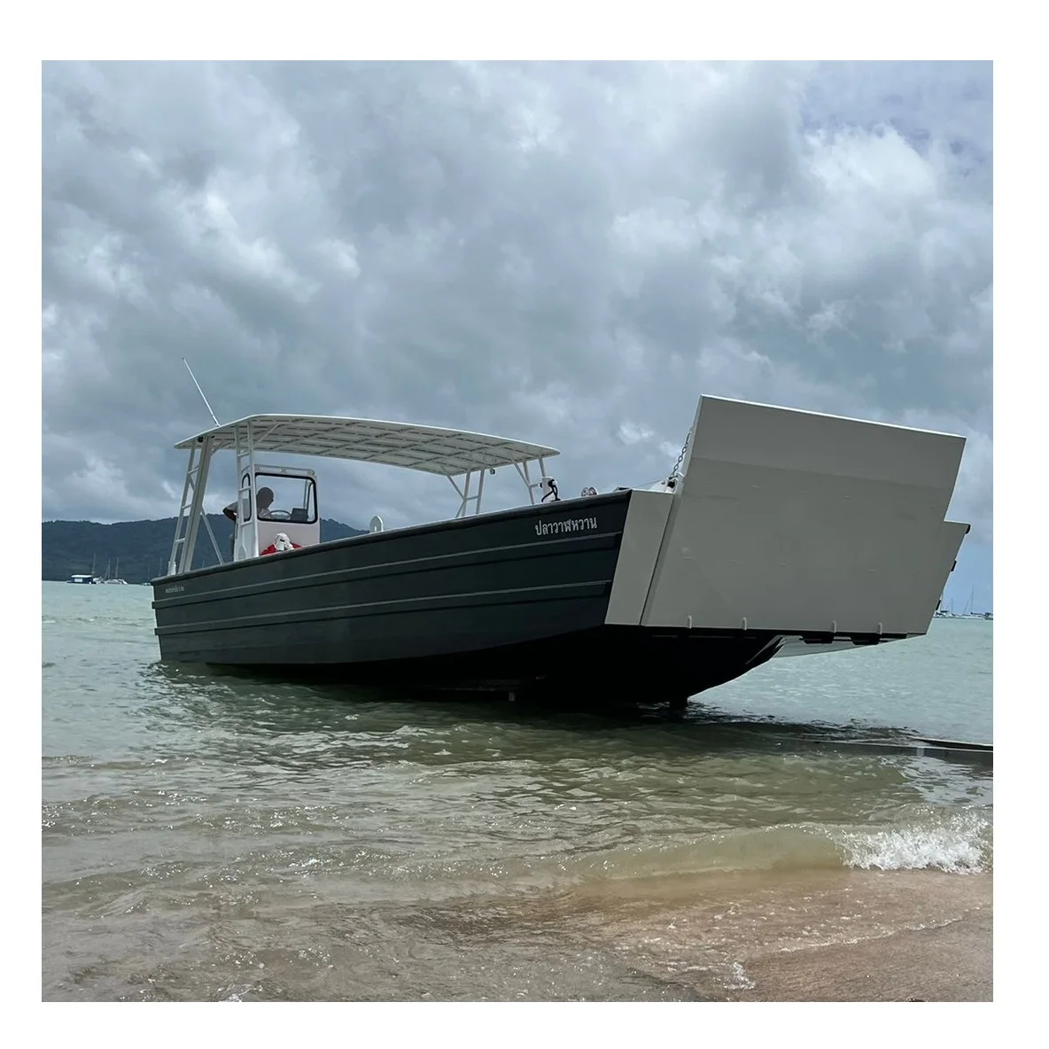 Gospel Aluminum boat 11m 36ft open sea 7 tons cargo boat V Bottom Aluminum Landing Craft  for sale