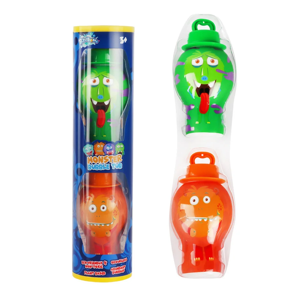 Outdoor Bubble toys 30ml Monster Spill-proof Bubble Solution 2PCS In Pipe Kids Toys Summer Games For Children 24PCS/Box