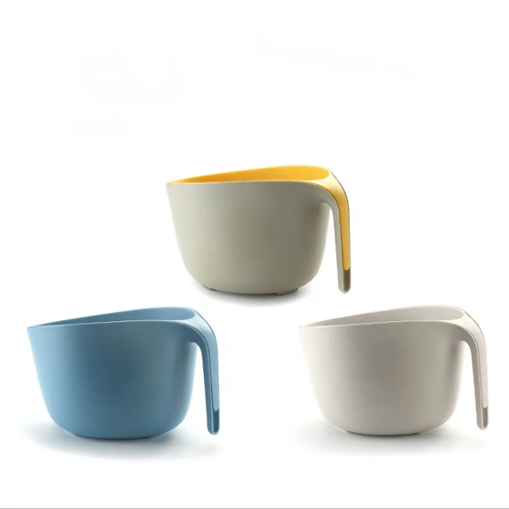 Food Grade PP Washing Drain Basket Outdoor Cleaning Sink 2 In 1 Drain Basket Plastic Kitchen Drain Basket 2 Pieces set