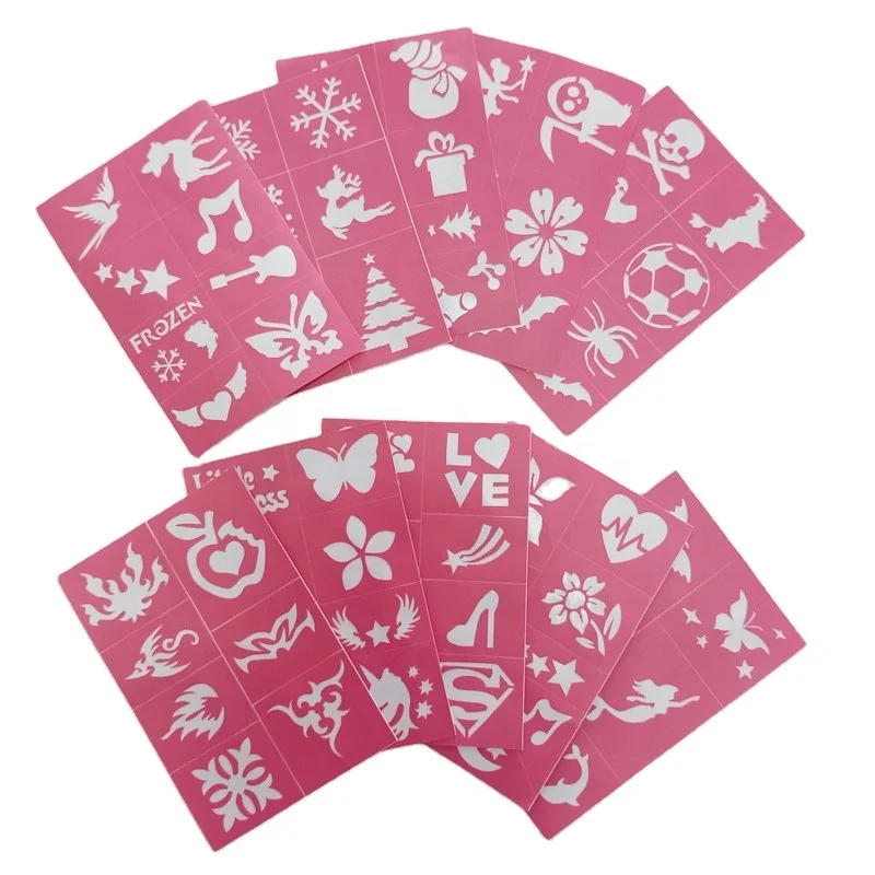 Adhesive reusable art stencil Face Stencils Body Painting