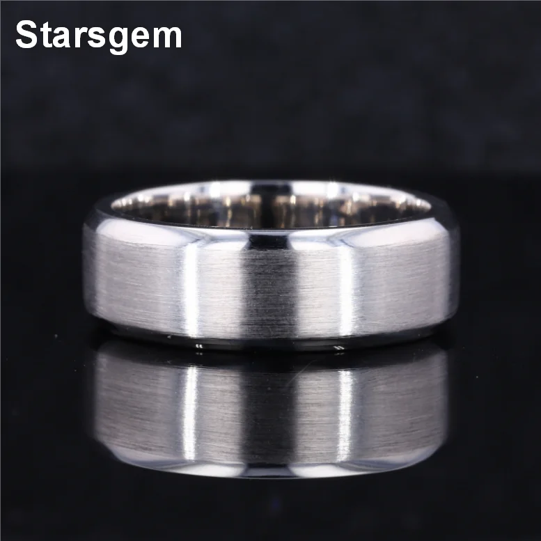  Мужское кольцо без камня Starsgem PT950 простое
