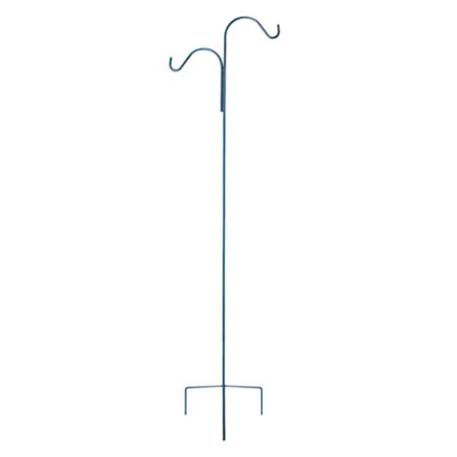 Single and Double Decorative Metal Shepherd Hook Garden Hanging Flower Basket Shepherd Hook