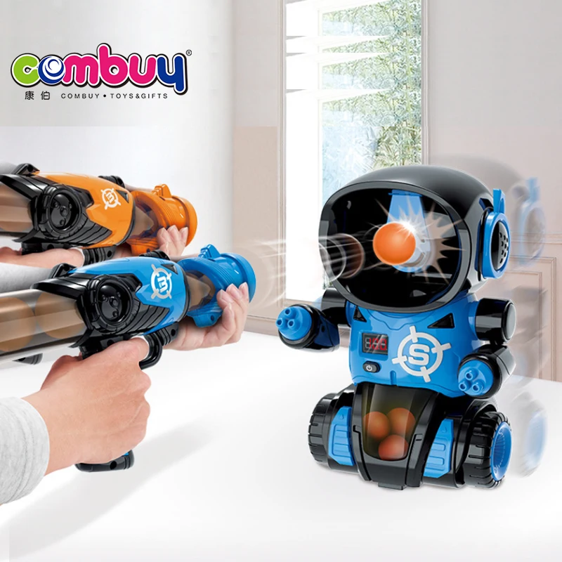 Robot Suit Balls Shoot Soft Bullet Game Target Toy Gun Shooting