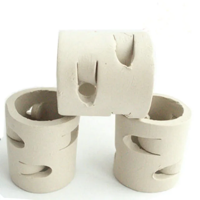 Wholesale Price 25 38 50mm Ceramic Pall Ring For Absorbing Scrubbing Towers Ceramic Pall Ring