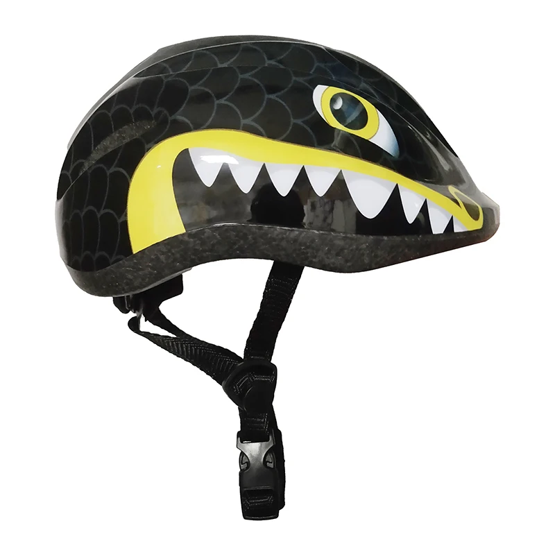 Customized Printing Brand Logo Cartoon Kids Bicycle Helmet PVC Out-mold Children Bike Helmet