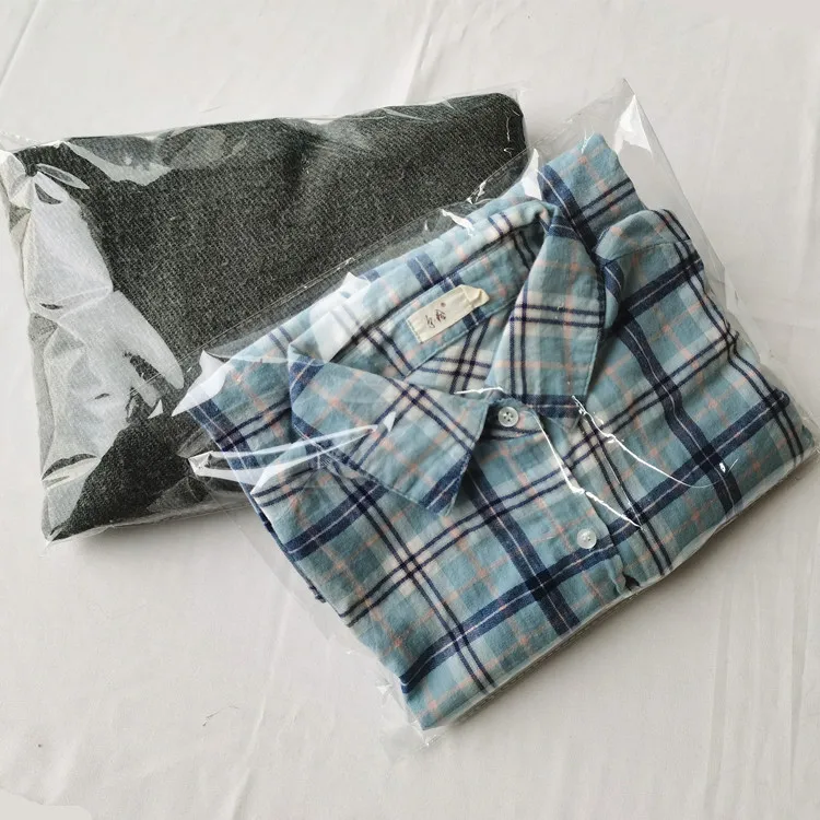 Clear product bags opp bag printing clear poly adhesive bag with top hole