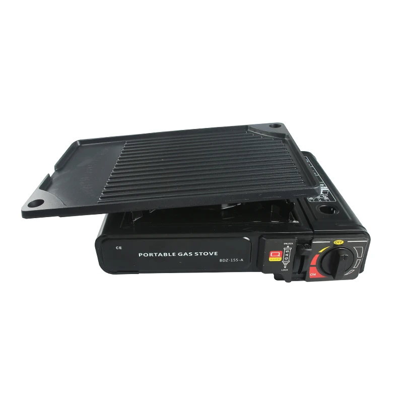 Outdoor Gas Stove Rectangle Reversible Barbecue Griddle Plate Aluminum Alloy Medical Stone BBQ Grill Pan
