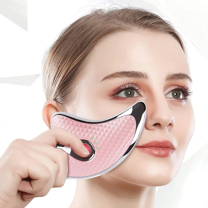 Private Label Electric Facial Body Back Vibrating Massage Gua Sha Roller Set