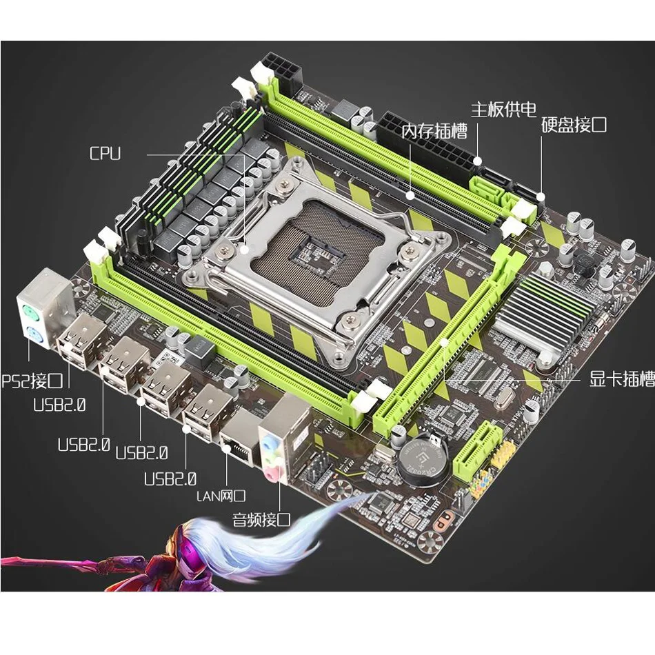 2020 Новая плата Intel X79 LGA 2011 ПОДДЕРЖКА i7 4 * DDR3