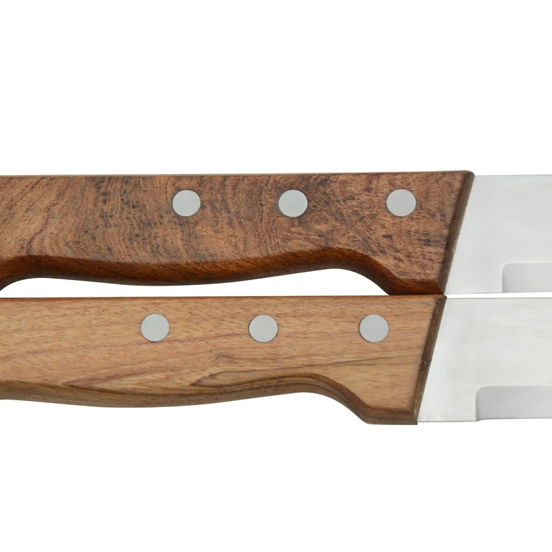 High quality Restaurant 4 inch Stainless Steel Serrated Steak Dinner Knife With Wood Handle