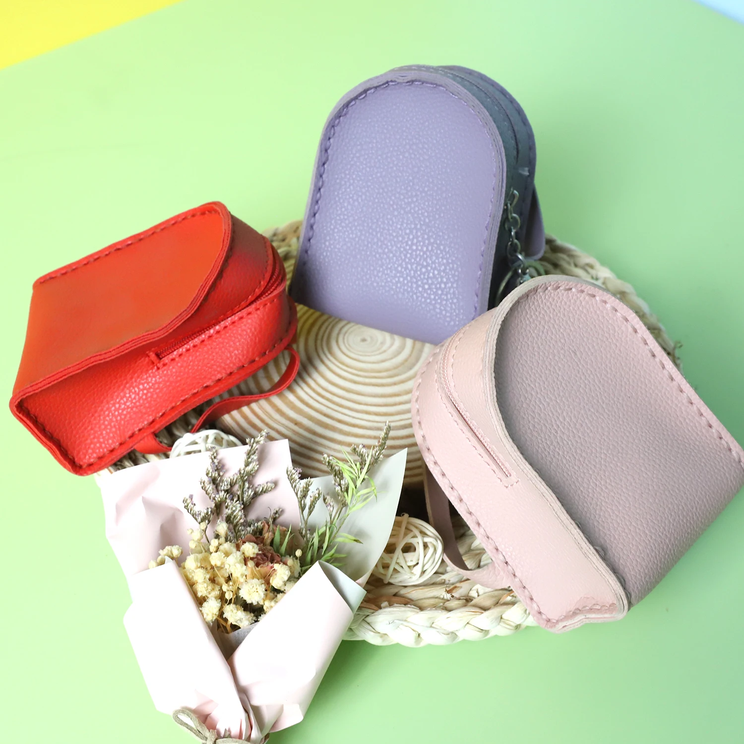 DIY Kid Handmade Sewing Kit Leather Purse Cute Handbag Crafts Kits Bags with All Accessories Toys for Kids Girls