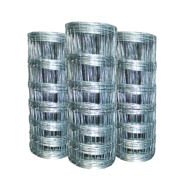 Wire Bulk Cattle Fence Wire Electric Galvanized Iron Livestock Yard Farm Panels, Filed Farm Fence Q195 Iron Metal White ISO9001