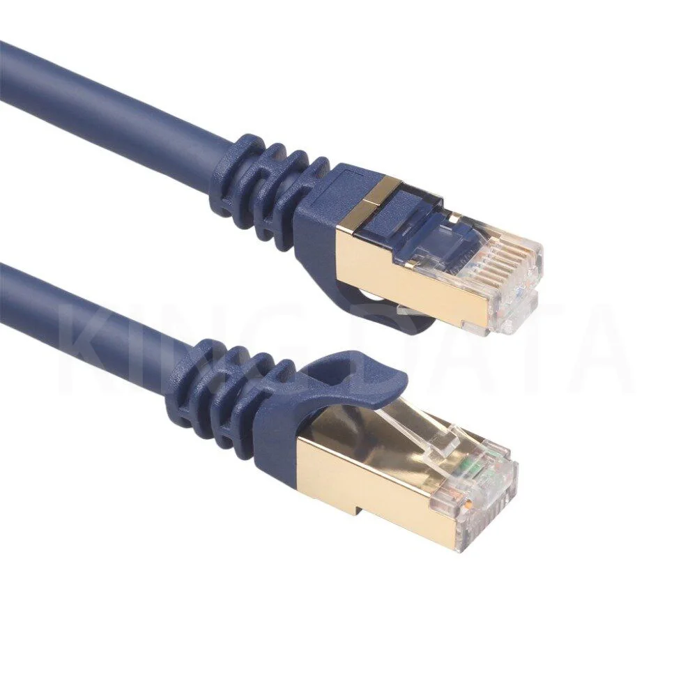 Cat8 Flat Shielded Lan 26awg 28awg 40GB/s 2000mhz Lszh/PVC Cat8 ftp/stp/sftp/sstp network patch cable