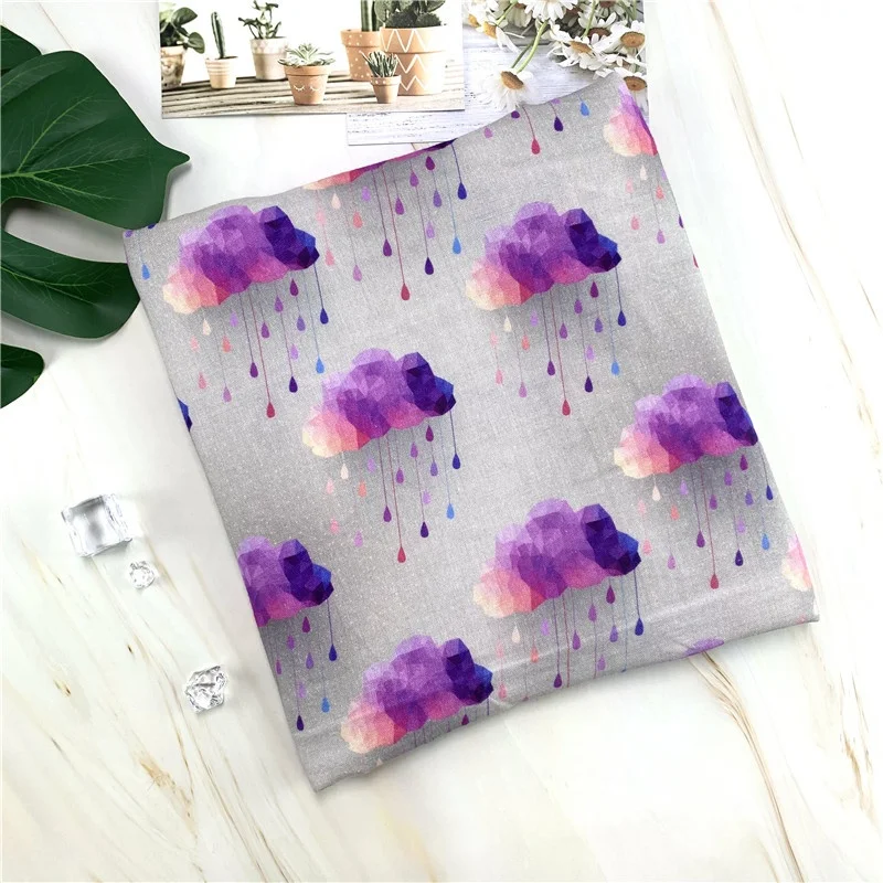 Super quality digital printing cotton muslin blanket fabric