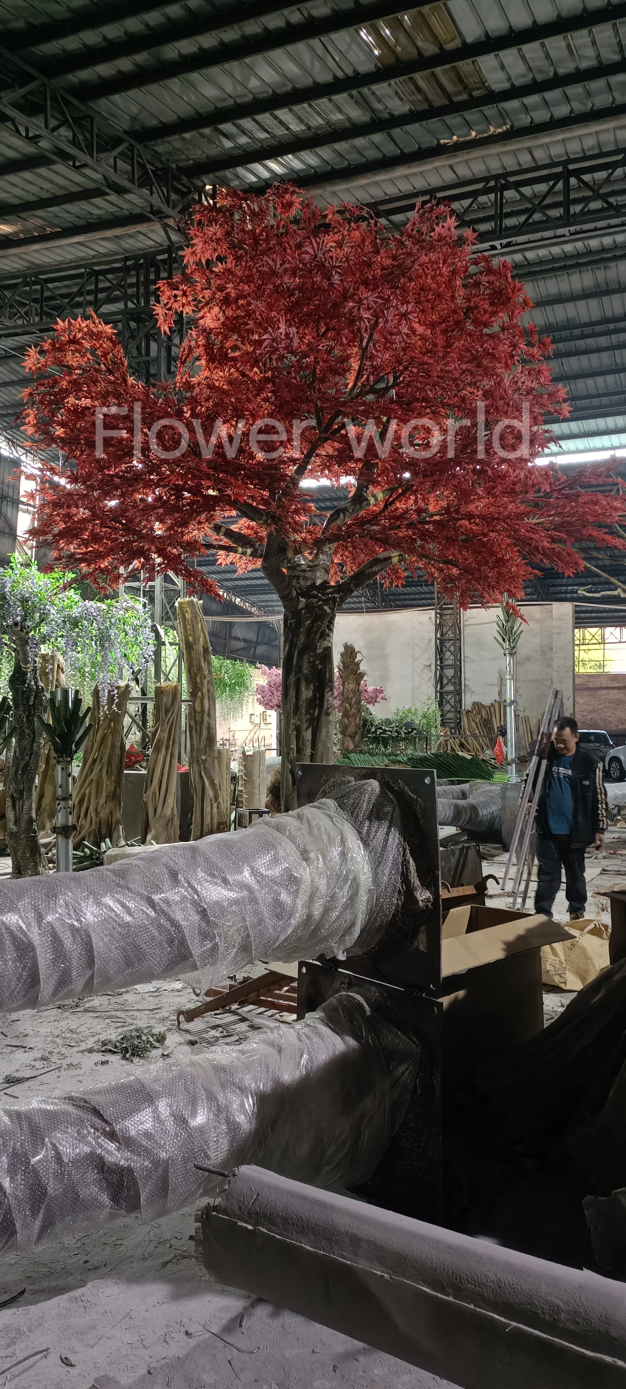 Customize artificial plants tree Wedding Decoration Artificial Cherry Blossom Tree Pink America Yellow White tree decor