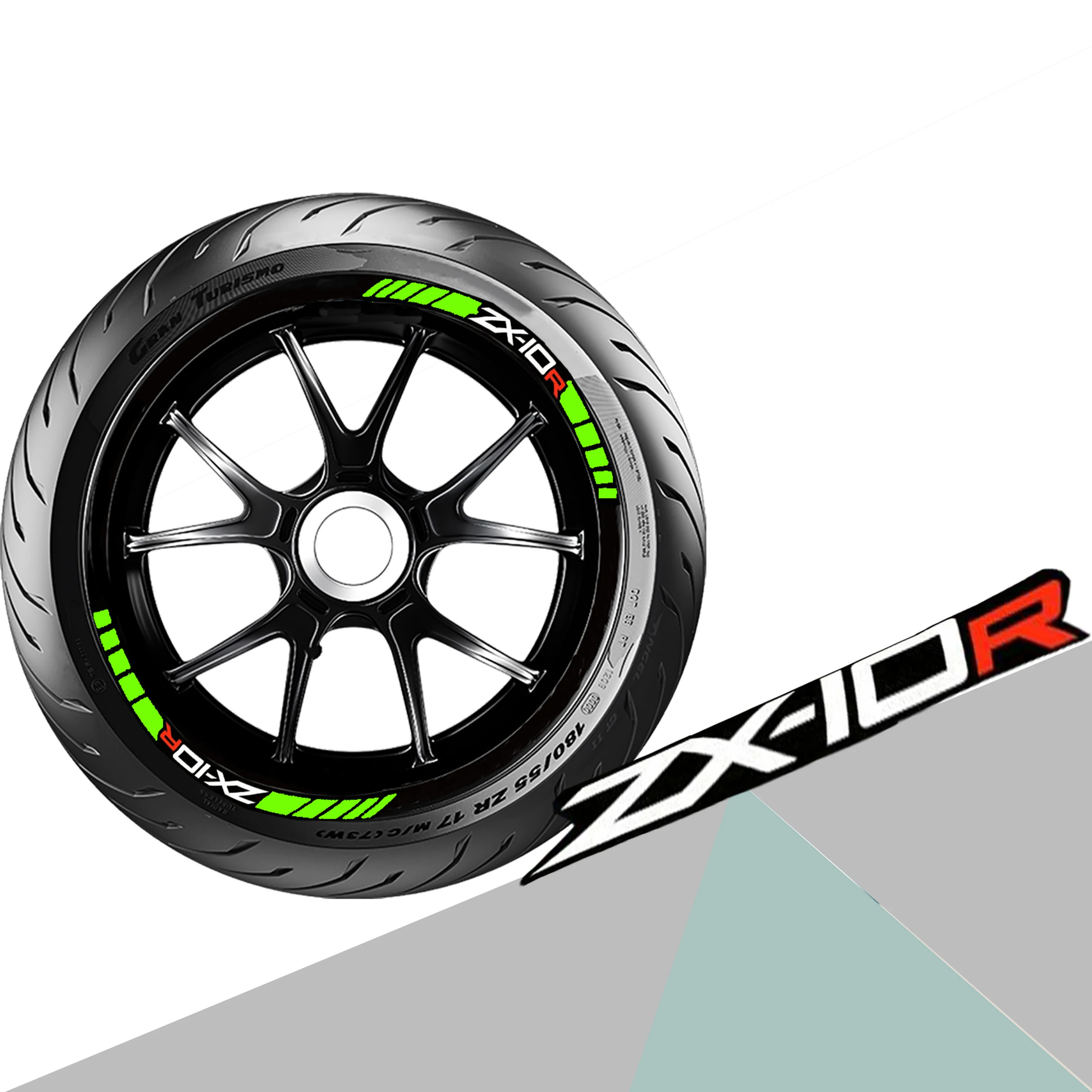 Втулки мотоциклетного колеса стикер для центрального движения колеса наклейка мотоцикла стикеры обод Светоотражающие Цвет светодиодная лента для Kaw asaki zx-10r