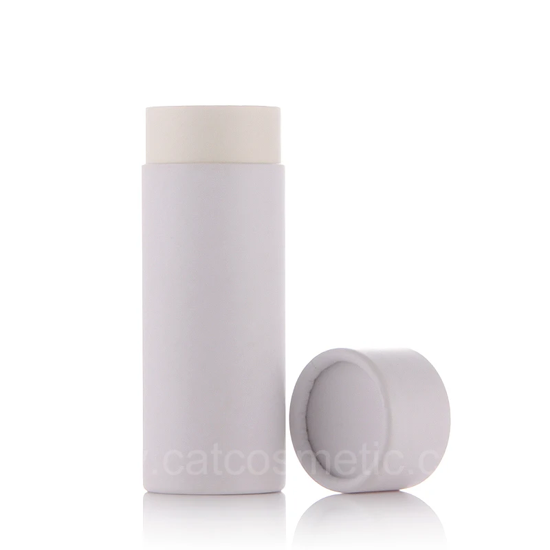 Wholesale Custom Refillable Biodegradable Push Up Containers Deodorant Stick Kraft Paper Tube Cardboard