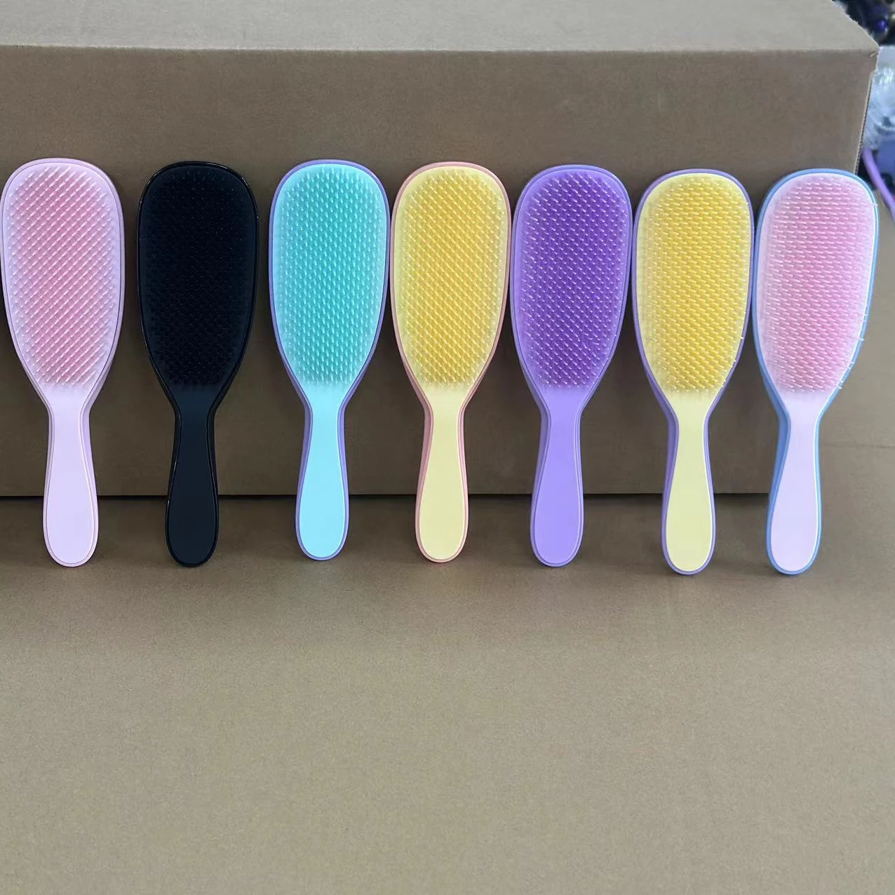 Three-Tiered Bristle  Detangling Brush For Dry and Wet Hair Brush Detangler For Long Thick Curly and Textured Hair