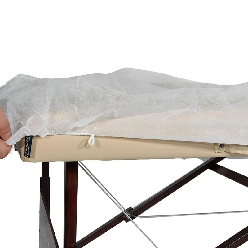 Medical Elastics Fitted Sheets Massage Table for SPA Medical Examination Tattoo Waxing Nonwoven Bed Cover Disposable Bed Covers