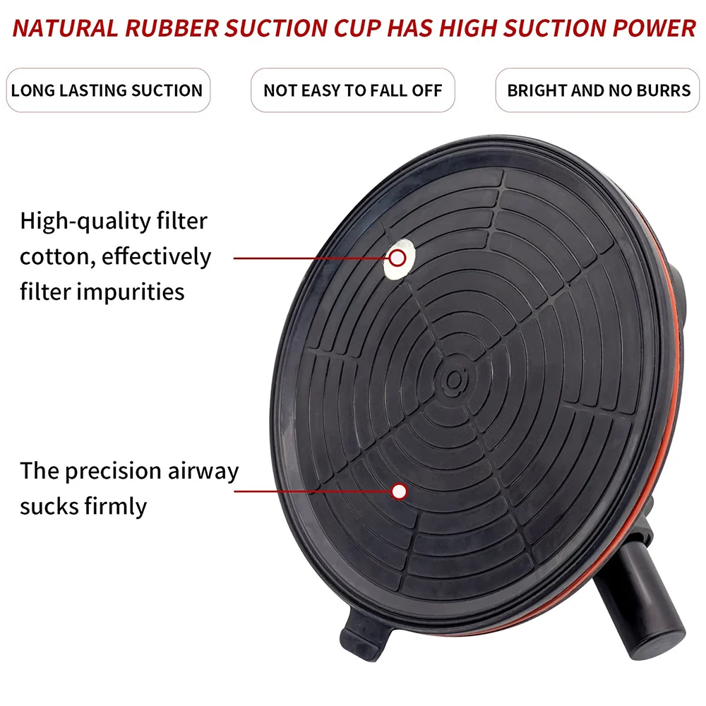 8' Heavy Duty Glass Tile Suction cup Lifter Hand held Sucker Vacuum Suction Cup With Pressure Gauge