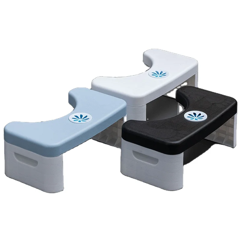 Factory Hot Sale Plastic Assembled Non-slip Toilet Stool With Air Freshener For Bathroom